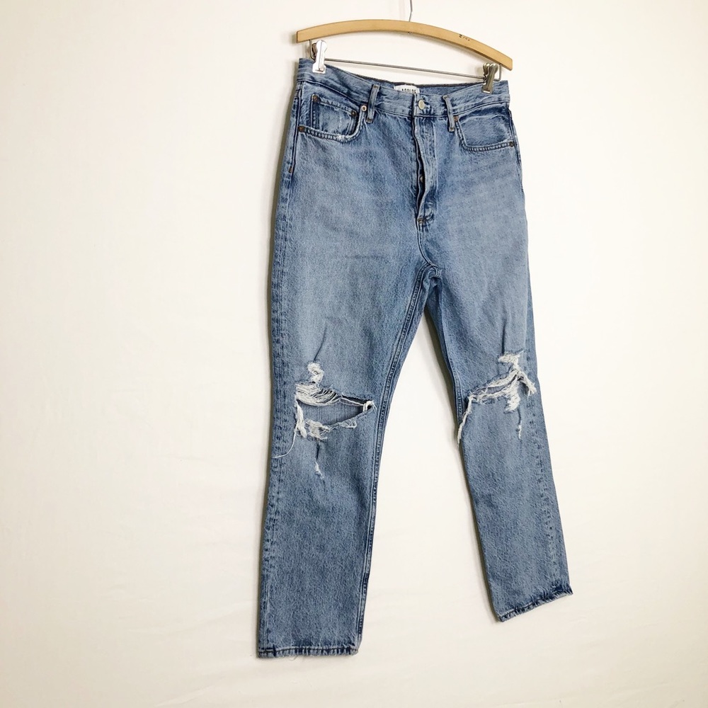 AGolde Riley Crop Distressed jeans - Picture 6 of 12